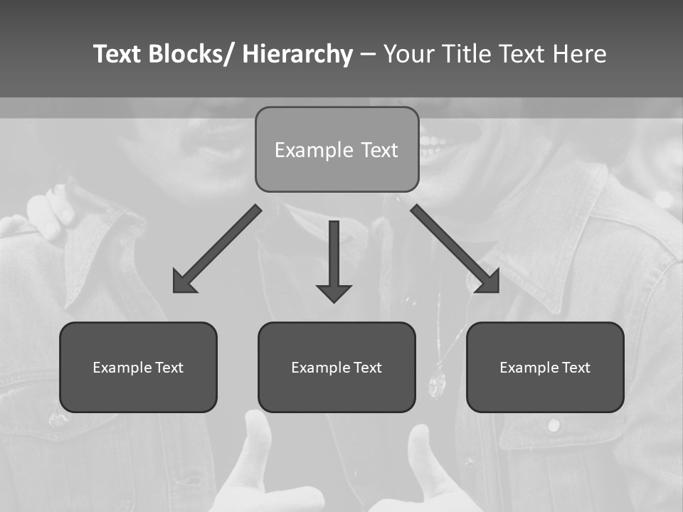 Brothers Black White Background PowerPoint Template