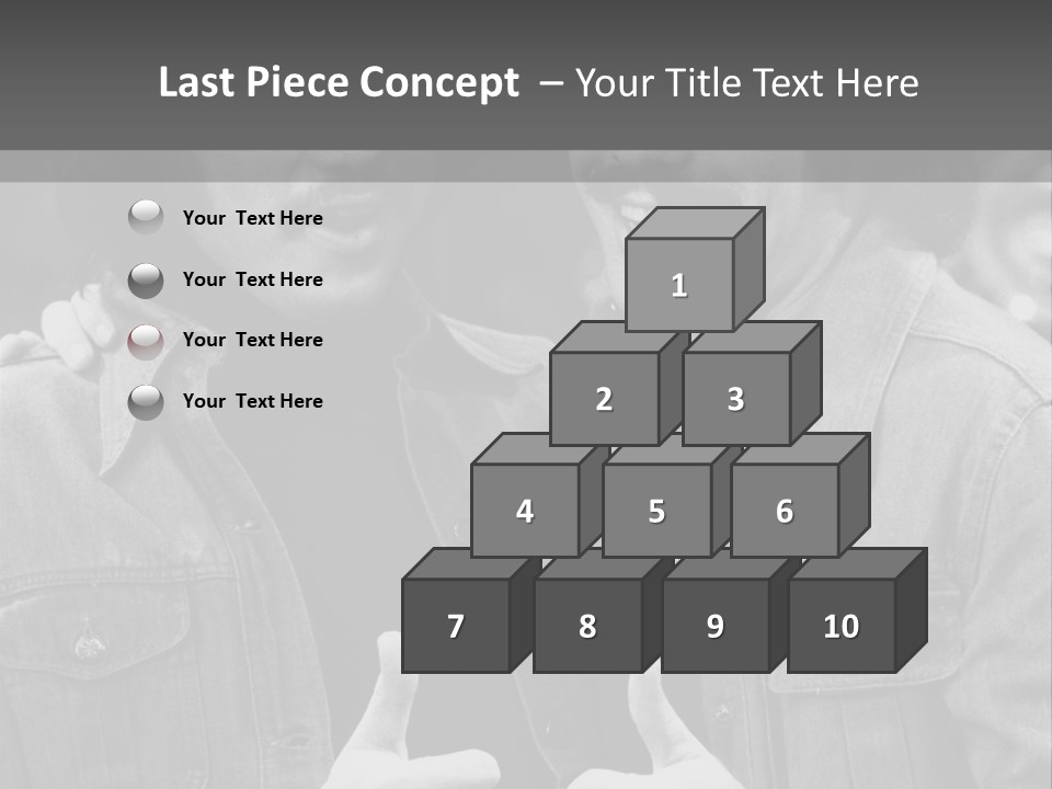 Brothers Black White Background PowerPoint Template