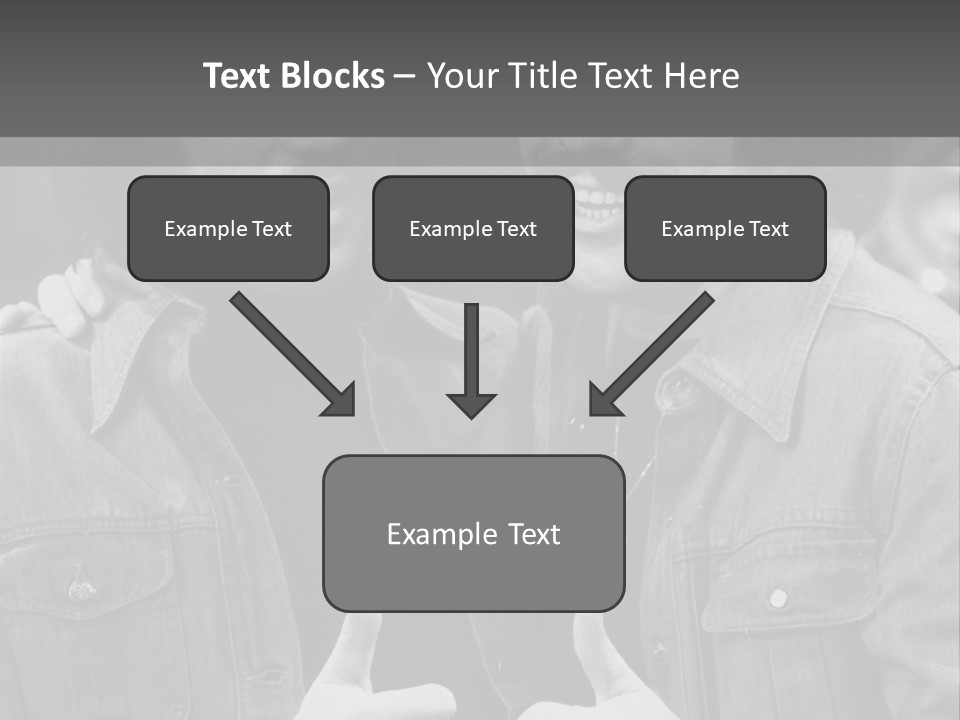 Brothers Black White Background PowerPoint Template