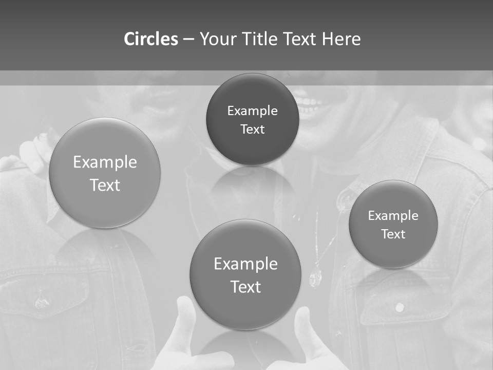 Brothers Black White Background PowerPoint Template