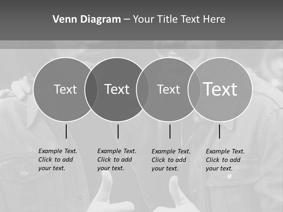 Brothers Black White Background PowerPoint Template