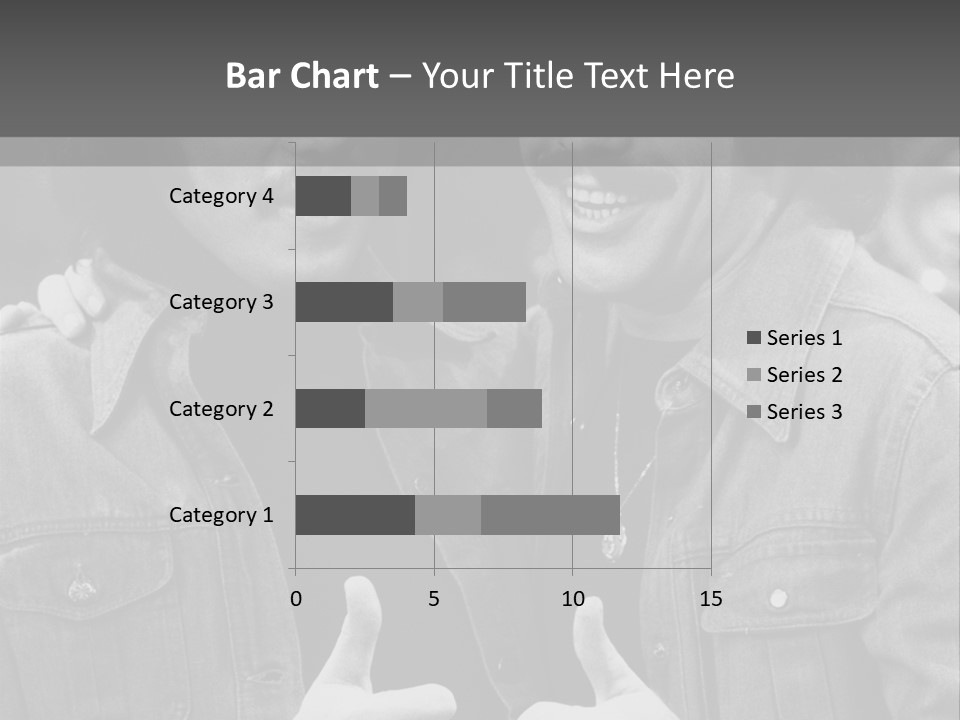 Brothers Black White Background PowerPoint Template