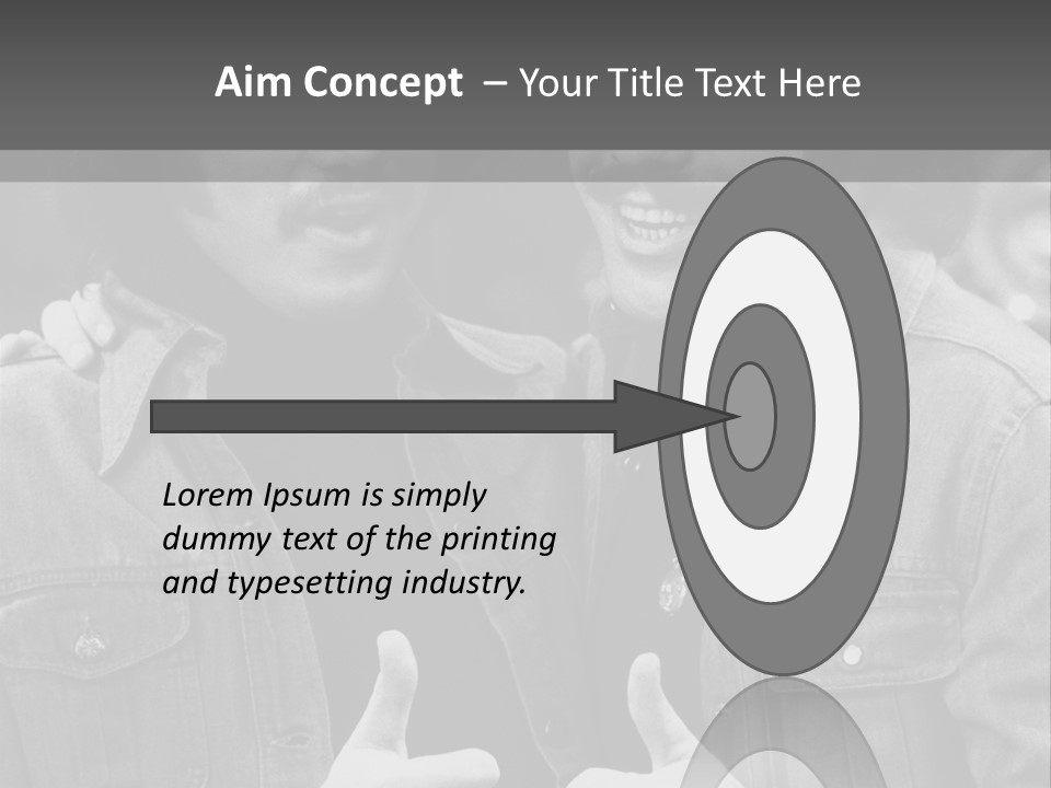 Brothers Black White Background PowerPoint Template