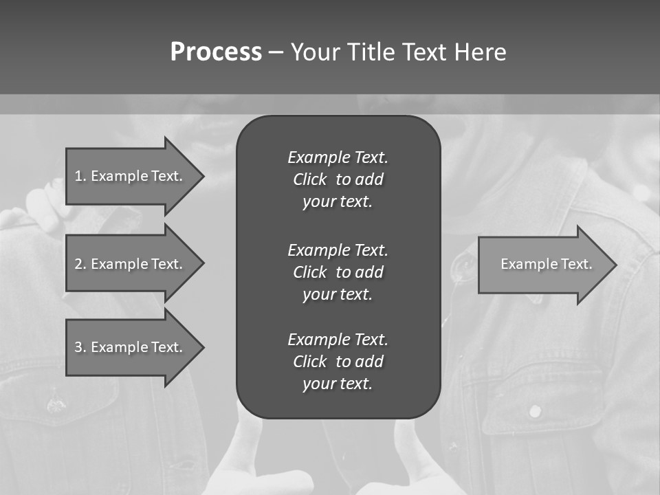 Brothers Black White Background PowerPoint Template