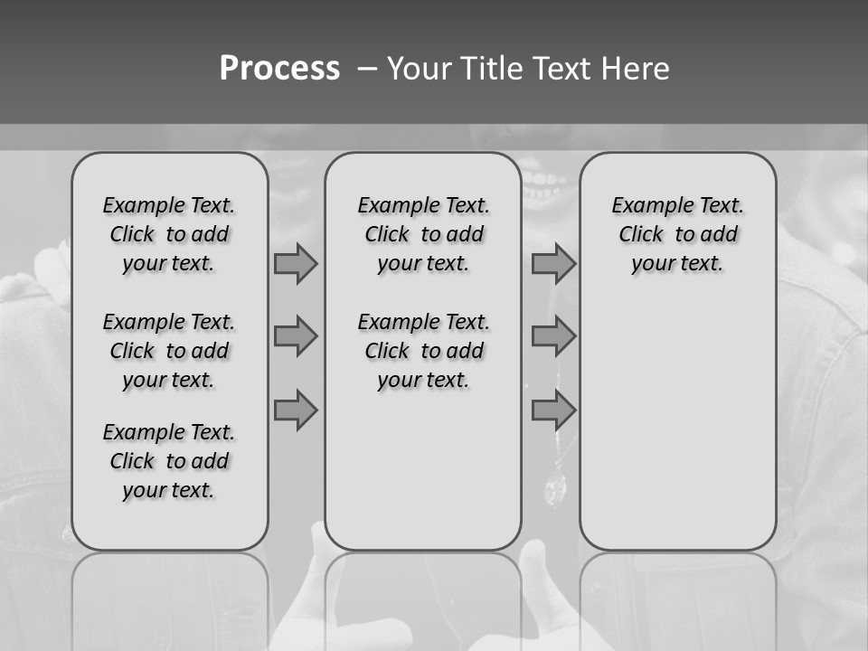 Brothers Black White Background PowerPoint Template