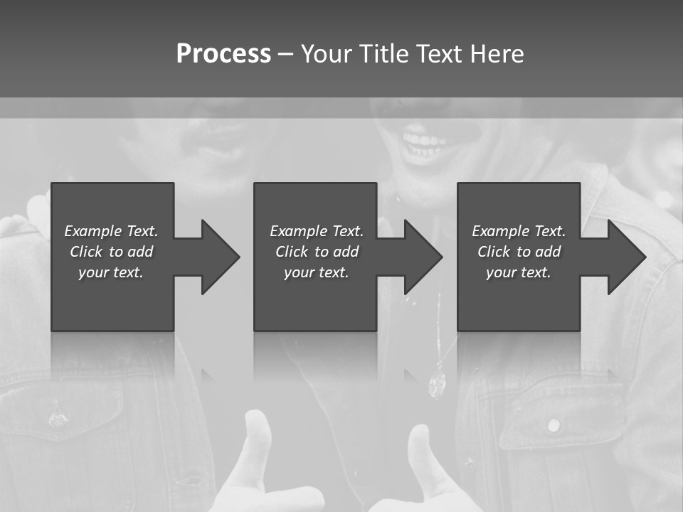Brothers Black White Background PowerPoint Template