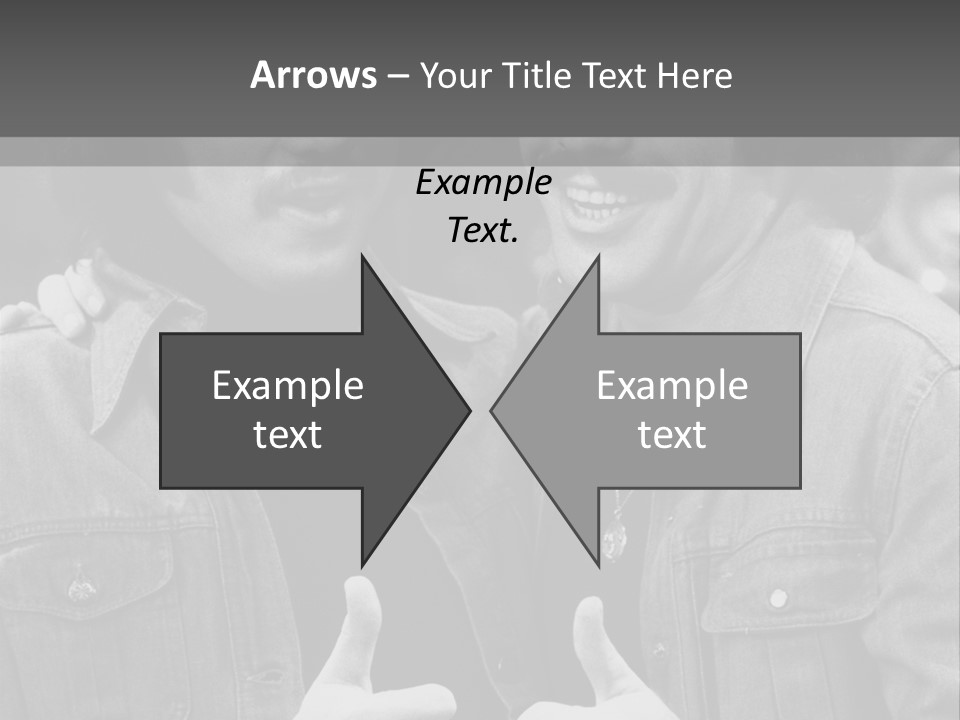 Brothers Black White Background PowerPoint Template