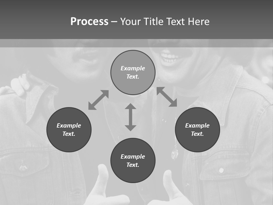 Brothers Black White Background PowerPoint Template