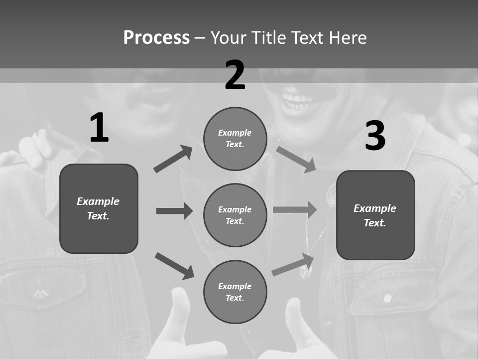 Brothers Black White Background PowerPoint Template