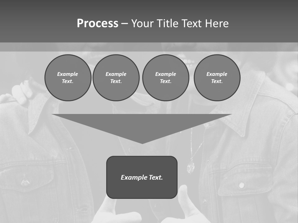 Brothers Black White Background PowerPoint Template