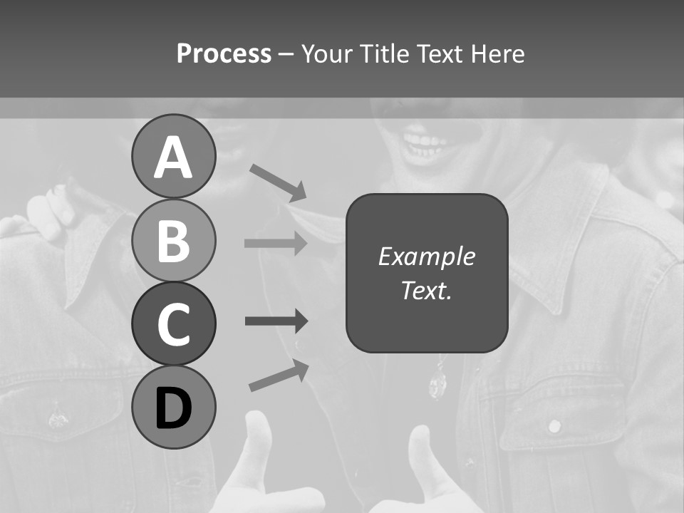 Brothers Black White Background PowerPoint Template