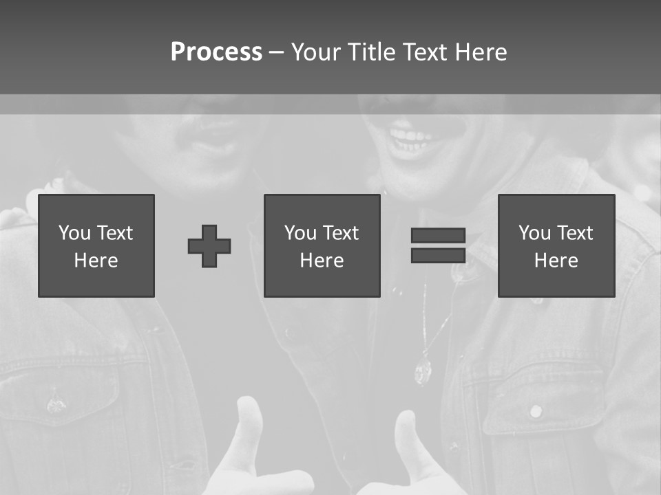 Brothers Black White Background PowerPoint Template