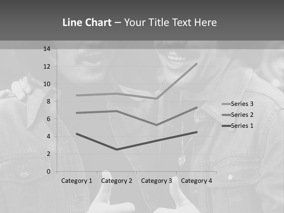 Brothers Black White Background PowerPoint Template