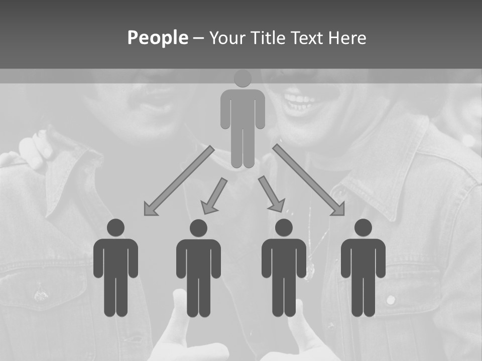 Brothers Black White Background PowerPoint Template