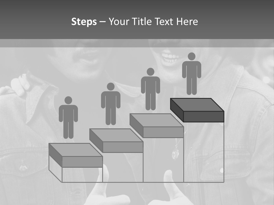 Brothers Black White Background PowerPoint Template