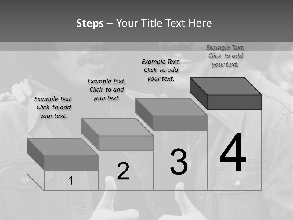 Brothers Black White Background PowerPoint Template