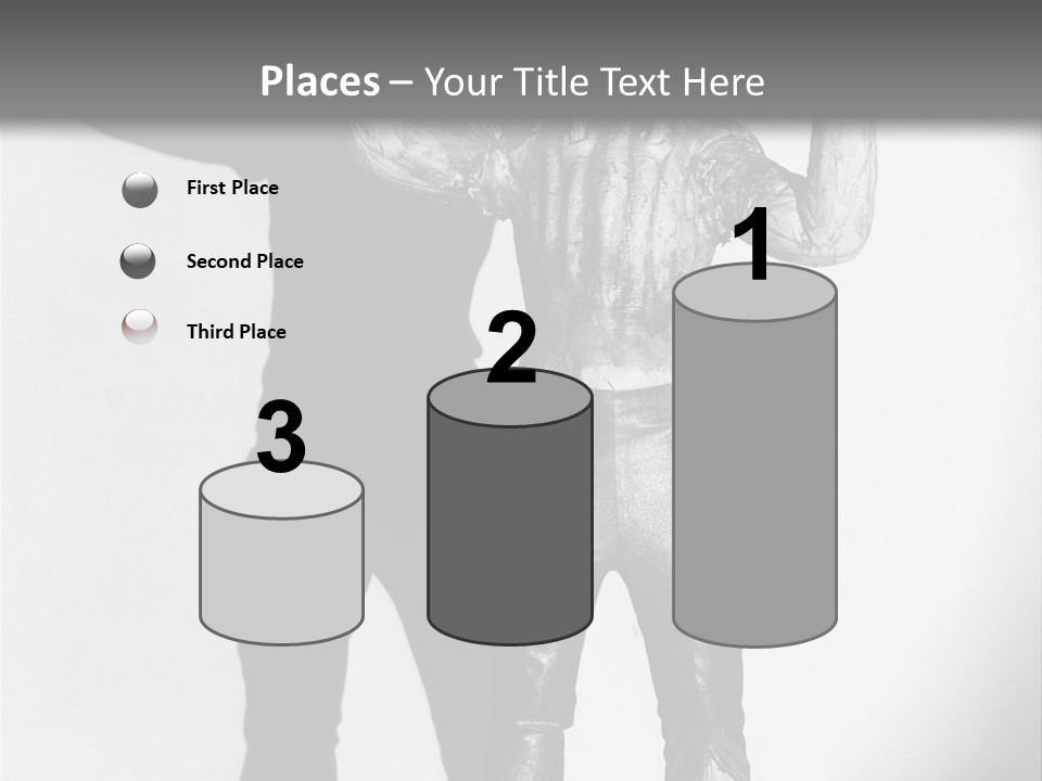 Monster Black And White Background PowerPoint Template