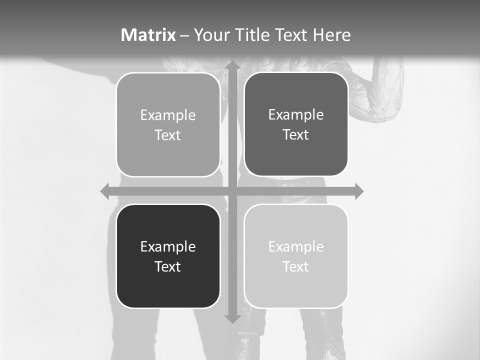 Monster Black And White Background PowerPoint Template