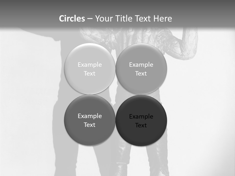 Monster Black And White Background PowerPoint Template