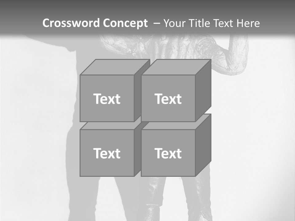 Monster Black And White Background PowerPoint Template