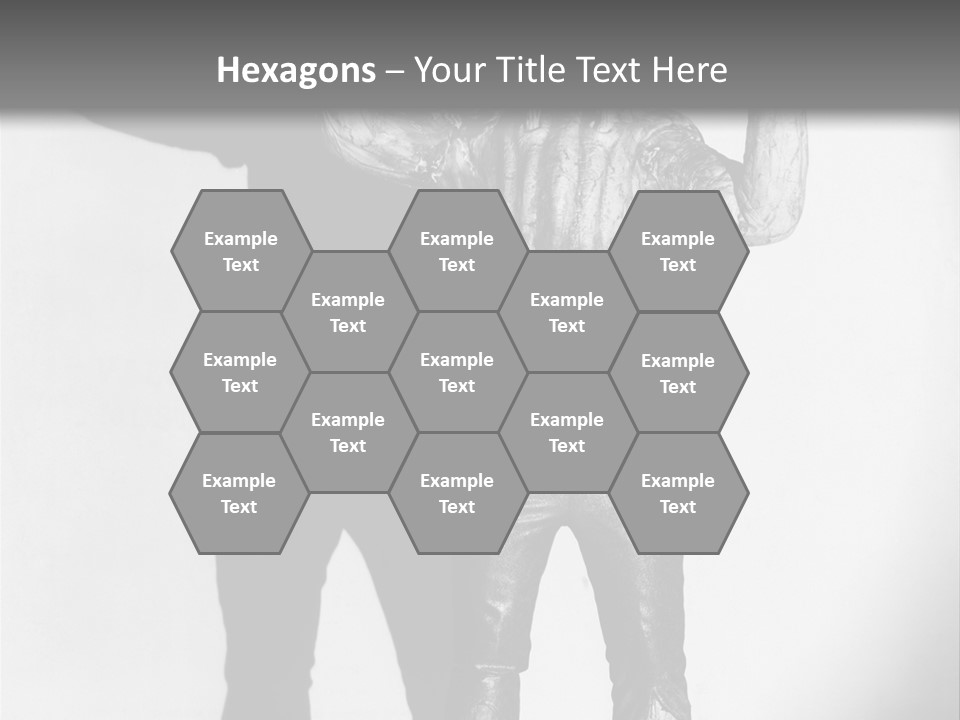 Monster Black And White Background PowerPoint Template