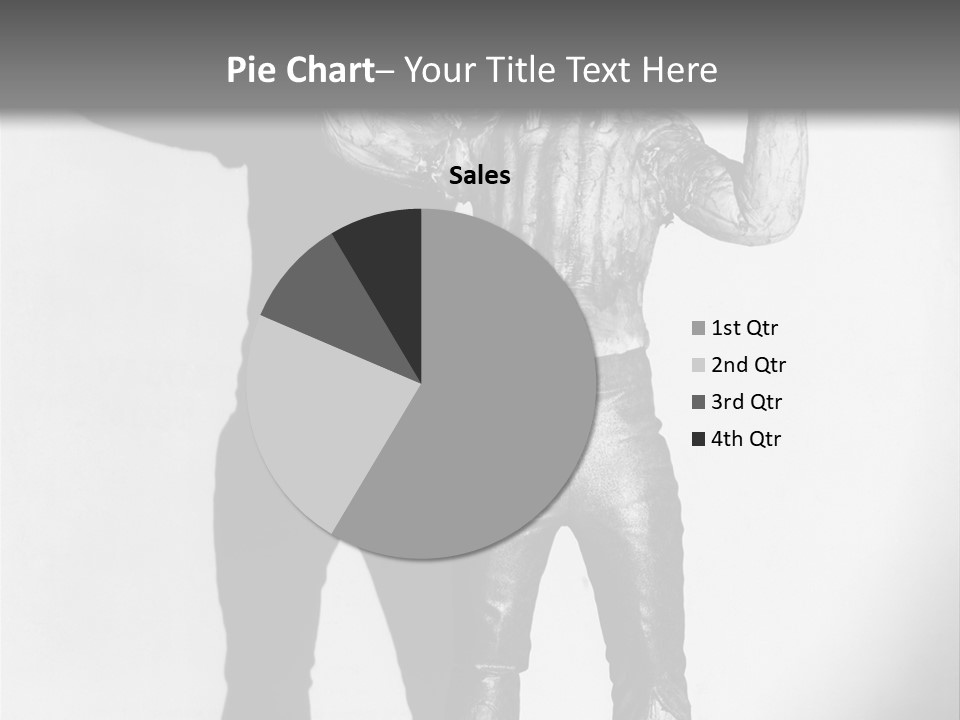 Monster Black And White Background PowerPoint Template