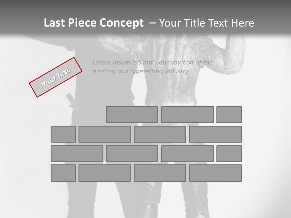 Monster Black And White Background PowerPoint Template