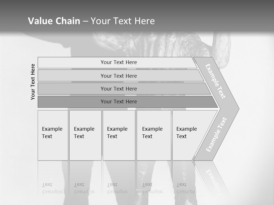 Monster Black And White Background PowerPoint Template