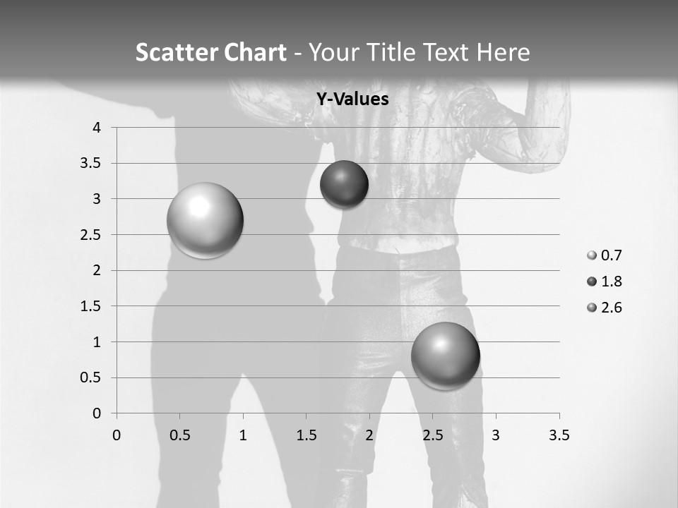 Monster Black And White Background PowerPoint Template