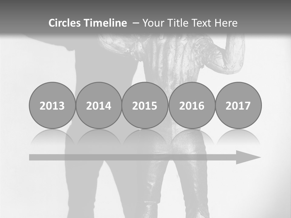 Monster Black And White Background PowerPoint Template