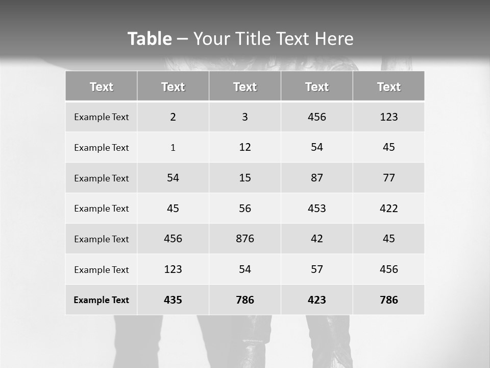 Monster Black And White Background PowerPoint Template