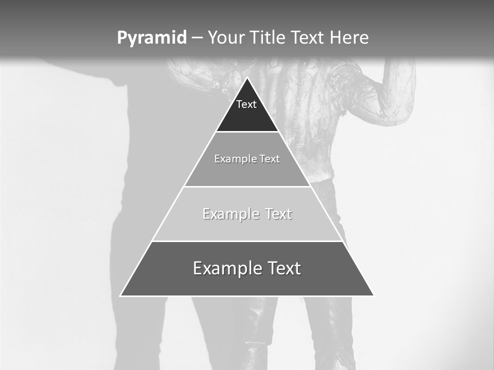 Monster Black And White Background PowerPoint Template