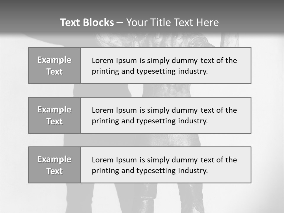 Monster Black And White Background PowerPoint Template