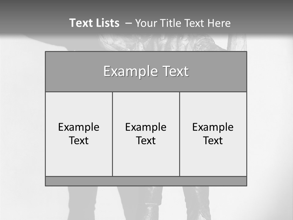 Monster Black And White Background PowerPoint Template
