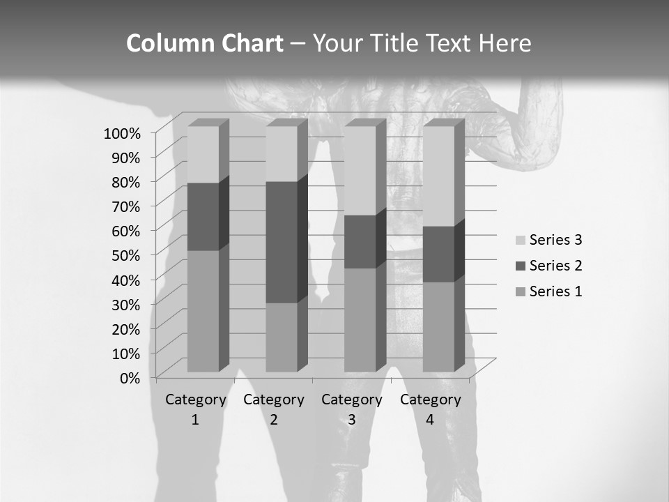 Monster Black And White Background PowerPoint Template