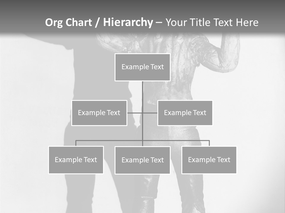 Monster Black And White Background PowerPoint Template