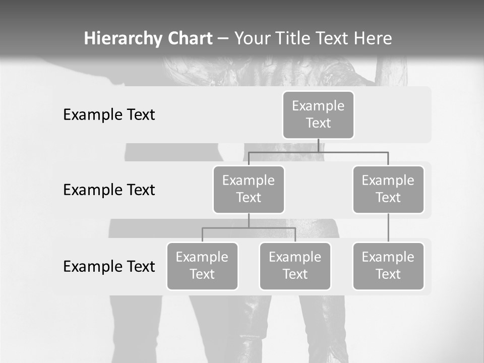 Monster Black And White Background PowerPoint Template