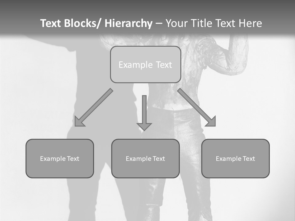 Monster Black And White Background PowerPoint Template