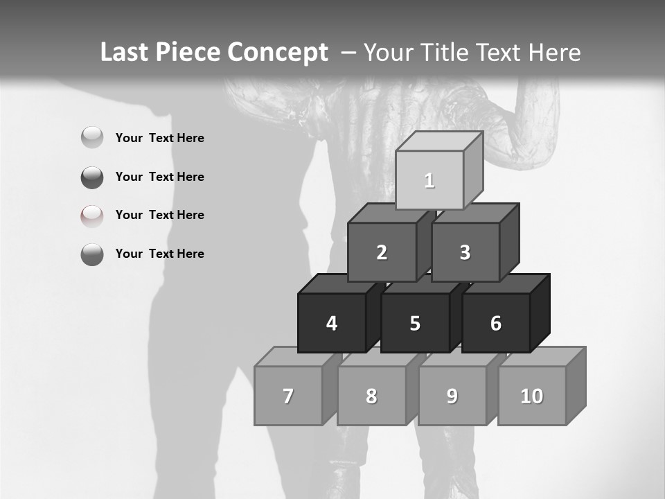 Monster Black And White Background PowerPoint Template