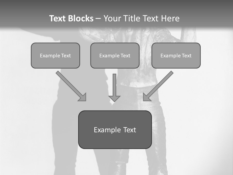 Monster Black And White Background PowerPoint Template