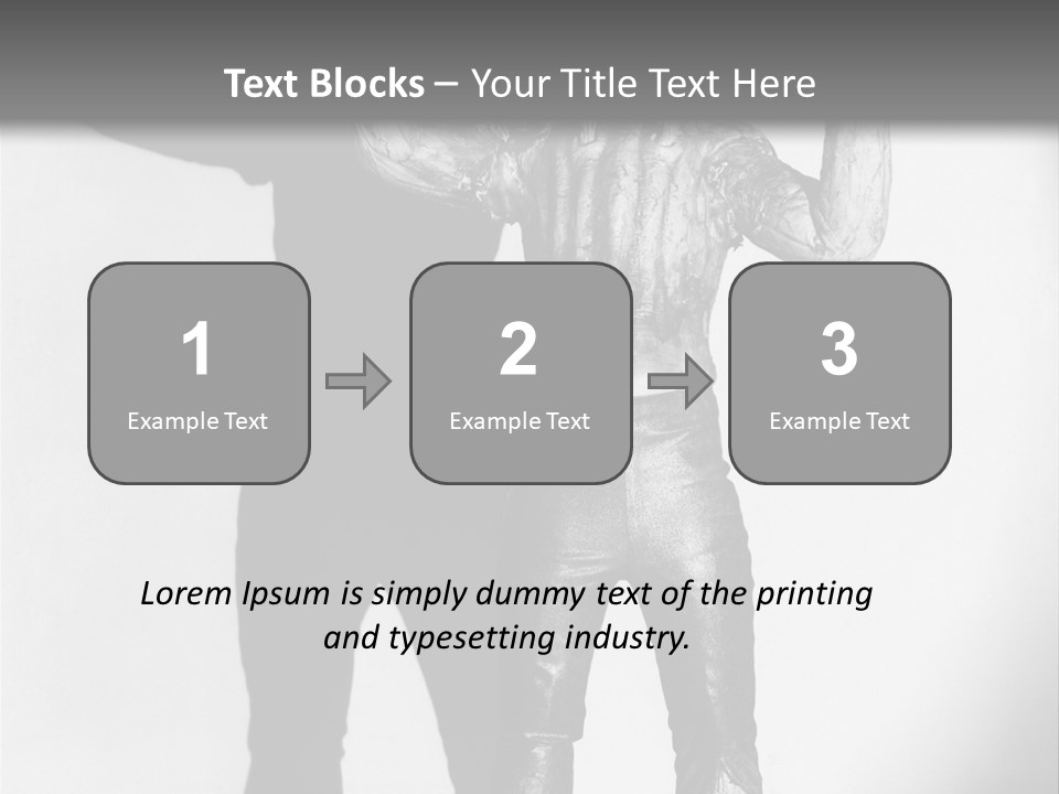 Monster Black And White Background PowerPoint Template