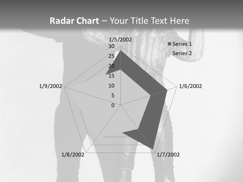 Monster Black And White Background PowerPoint Template