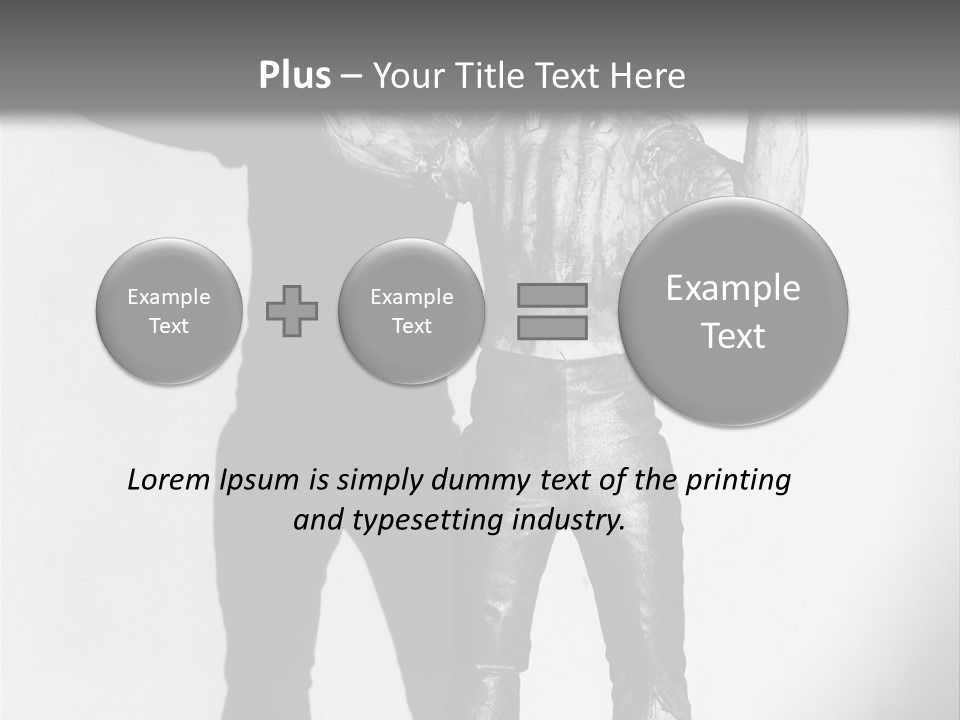 Monster Black And White Background PowerPoint Template