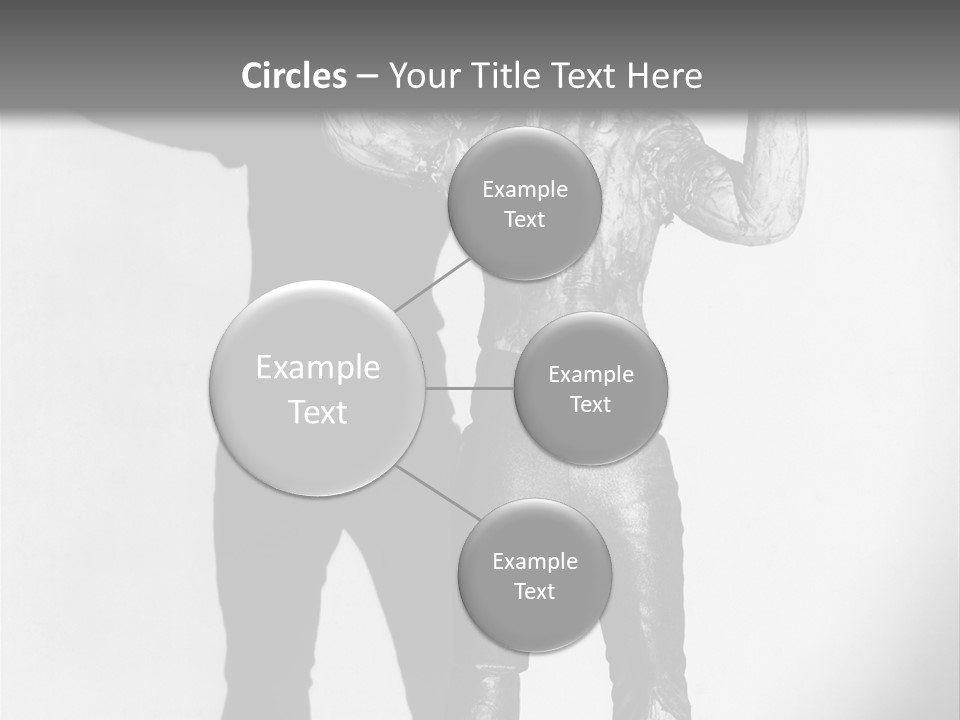 Monster Black And White Background PowerPoint Template