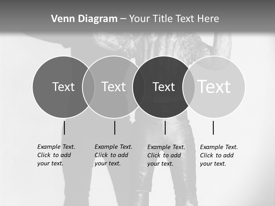 Monster Black And White Background PowerPoint Template