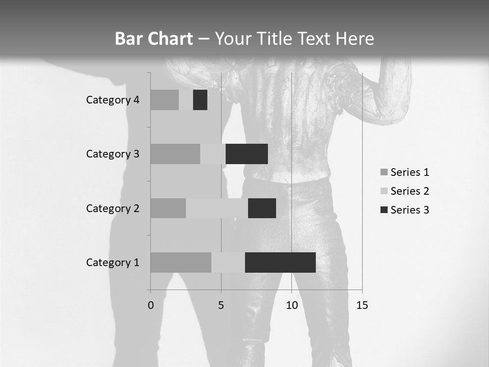 Monster Black And White Background PowerPoint Template