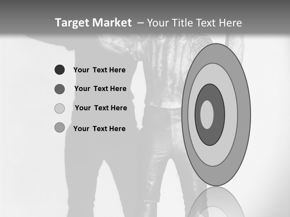 Monster Black And White Background PowerPoint Template