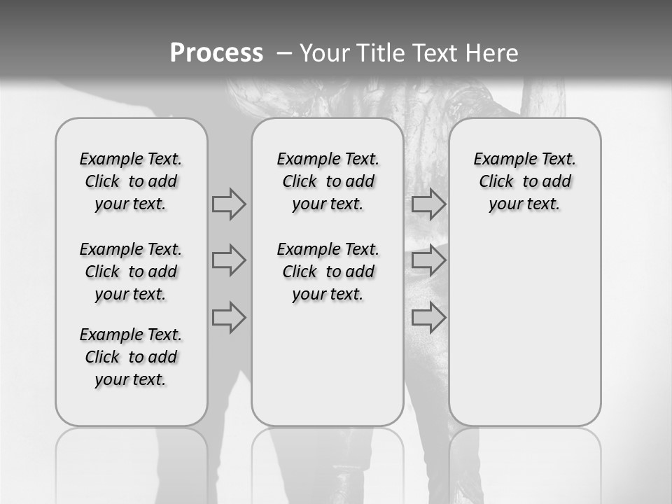 Monster Black And White Background PowerPoint Template