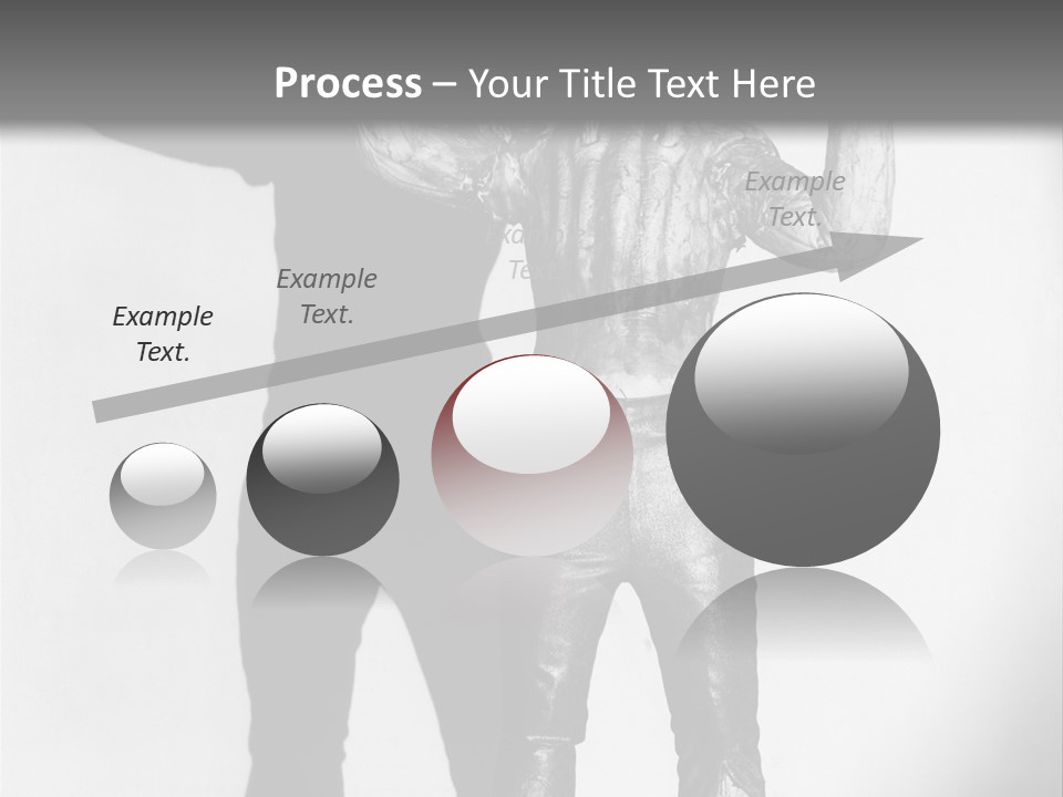 Monster Black And White Background PowerPoint Template