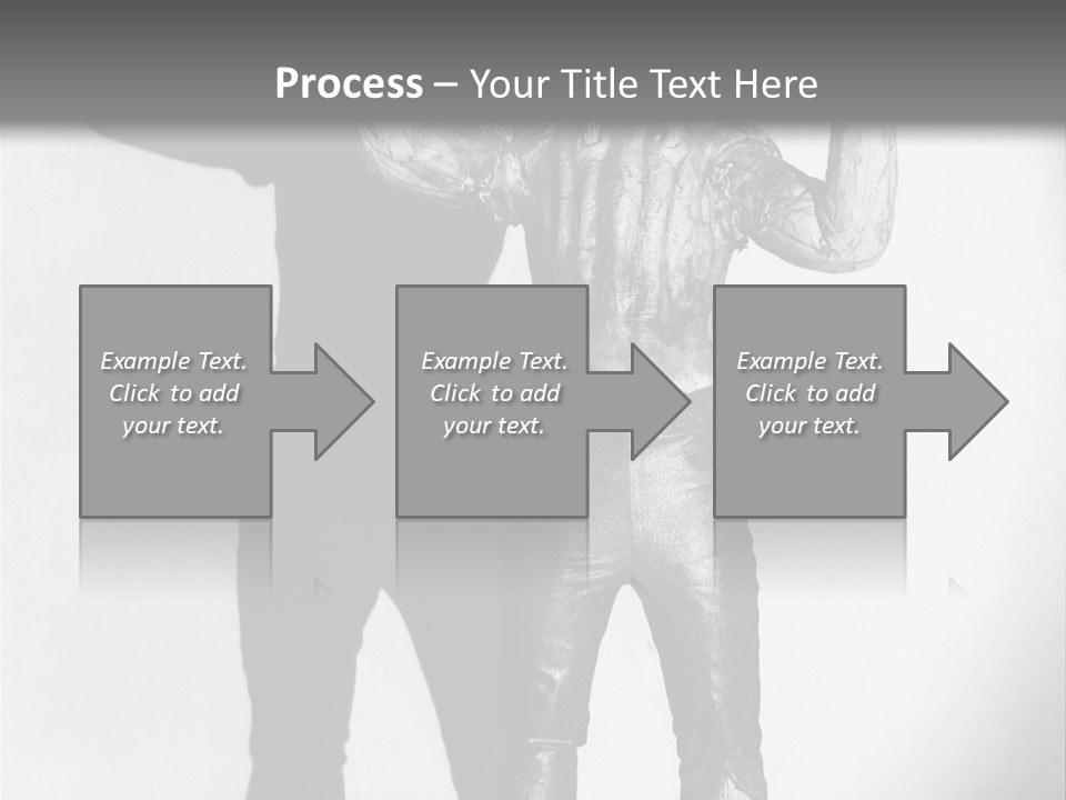 Monster Black And White Background PowerPoint Template